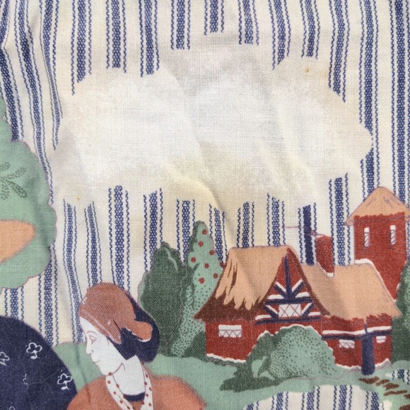 Unbranded Bib Apron Country Farm Apple Tree Animals Multi Striped - Picture 8 of 14